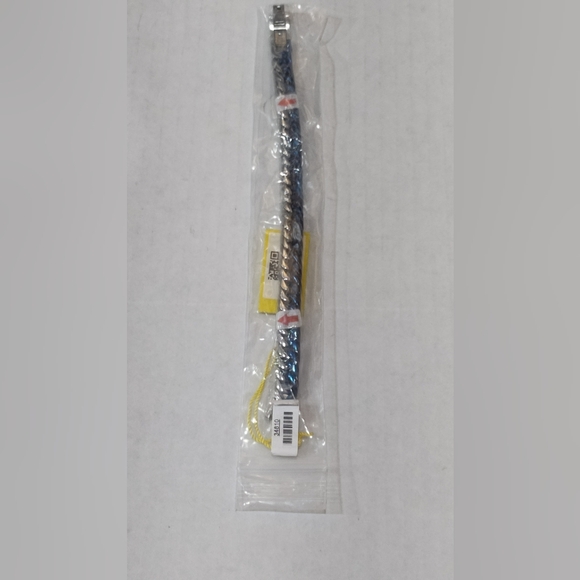 Invicta NWT Elements 2 Tone Blue/Silver Polished Bracelet - Picture 5 of 7